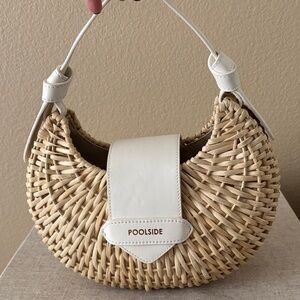 Poolside Croissant Woven Bag